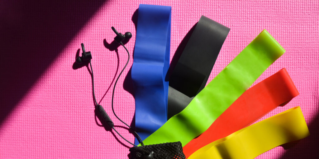 colorful resistance bands