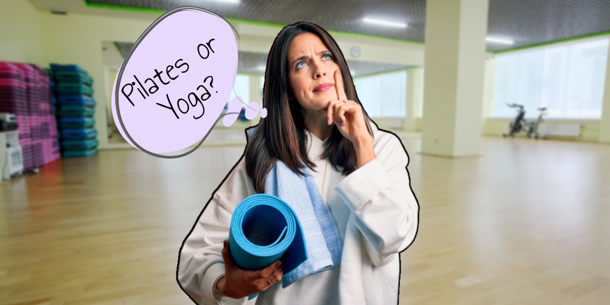 Pilates vs Yoga woman