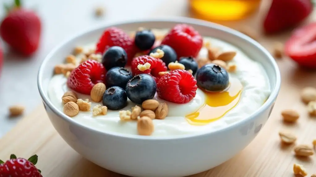 Greek Yogurt With Berries and Nuts